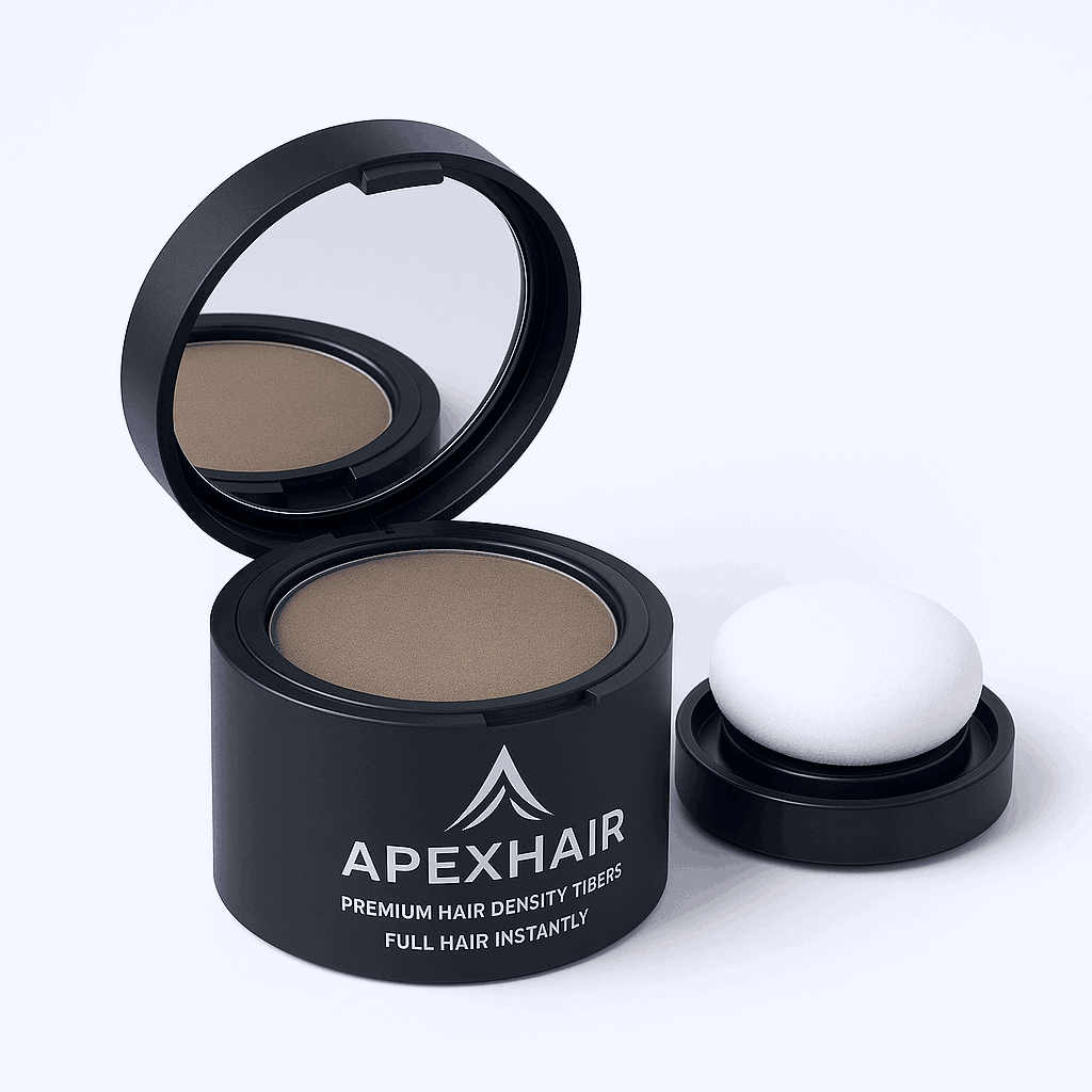 ApexHair hair density fiber product on a white background